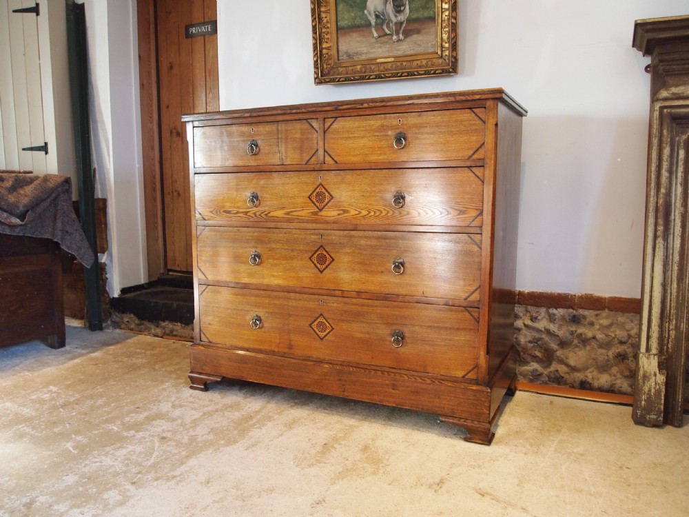Chest of drawers stunning Arts and Crafts Ash c1880