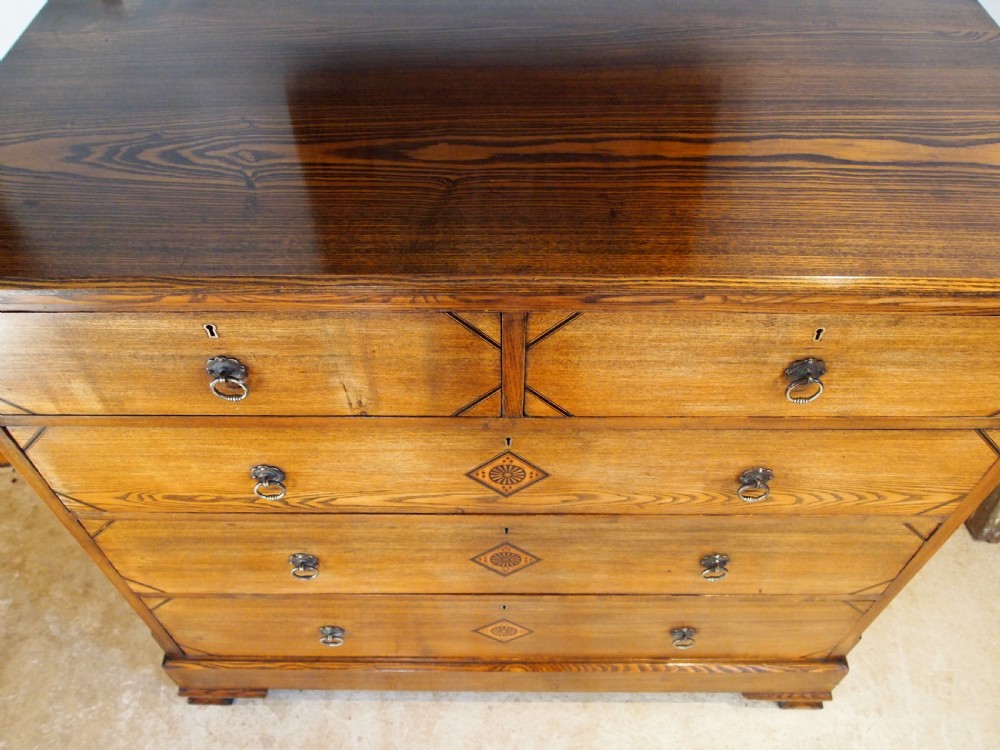 Chest of drawers stunning Arts and Crafts Ash c1880 View XI