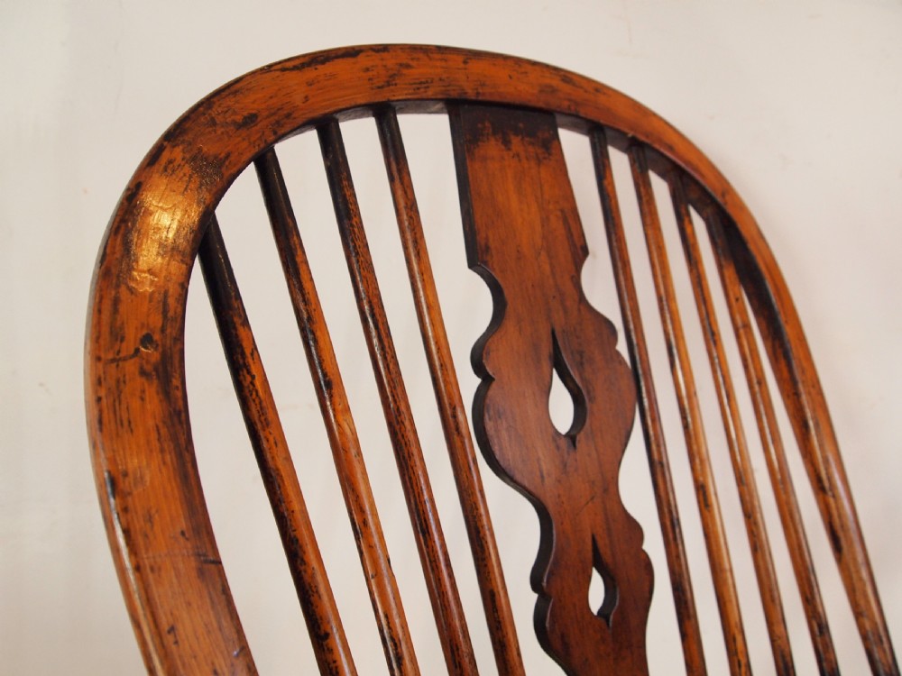 Chair Rocking chair Victorian Windsor Ash Elm c1860 View X
