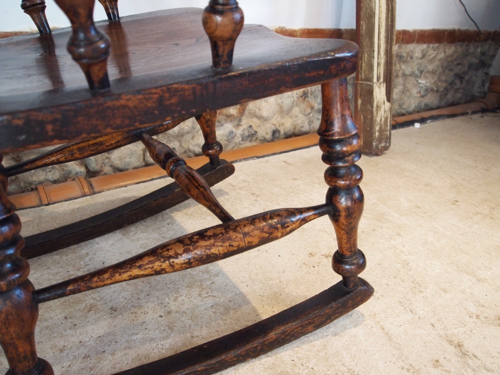Chair Rocking chair Victorian Windsor Ash Elm c1860 View XIII