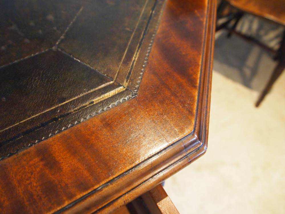 Table V Rare Victorian Walnut Drum or Library Maple and Co c1880 View V