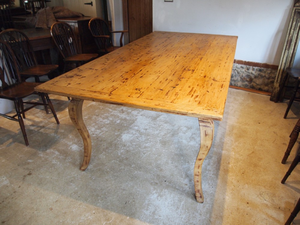 Table refectory dining French Fruitwood farmhouse c1930 View II