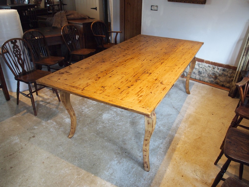 Table refectory dining French Fruitwood farmhouse c1930 View VII