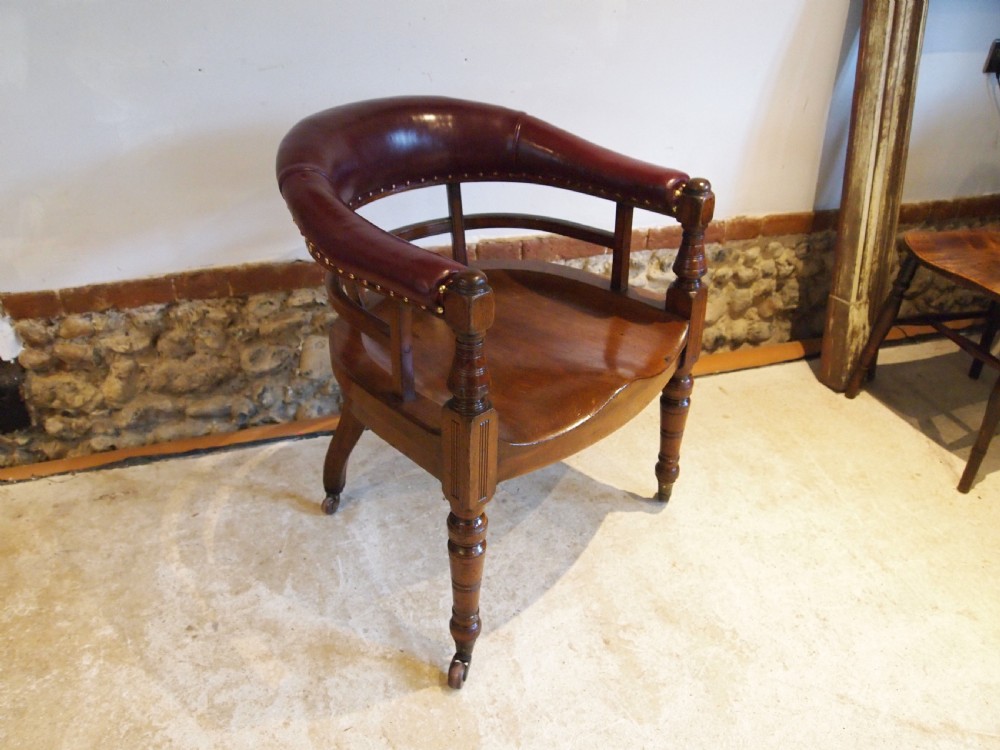 Chair rare Heal & Son Victorian Walnut Desk chair Heals c1880 View V