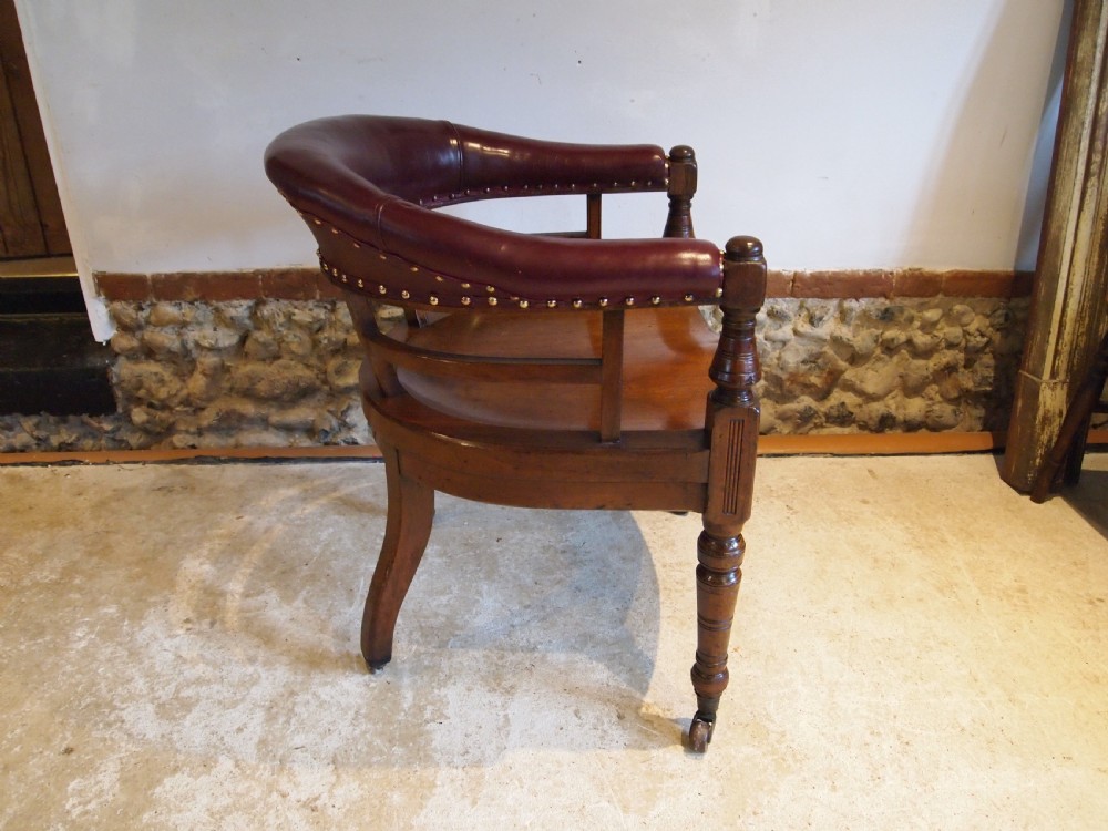 Chair rare Heal & Son Victorian Walnut Desk chair Heals c1880 View VIII