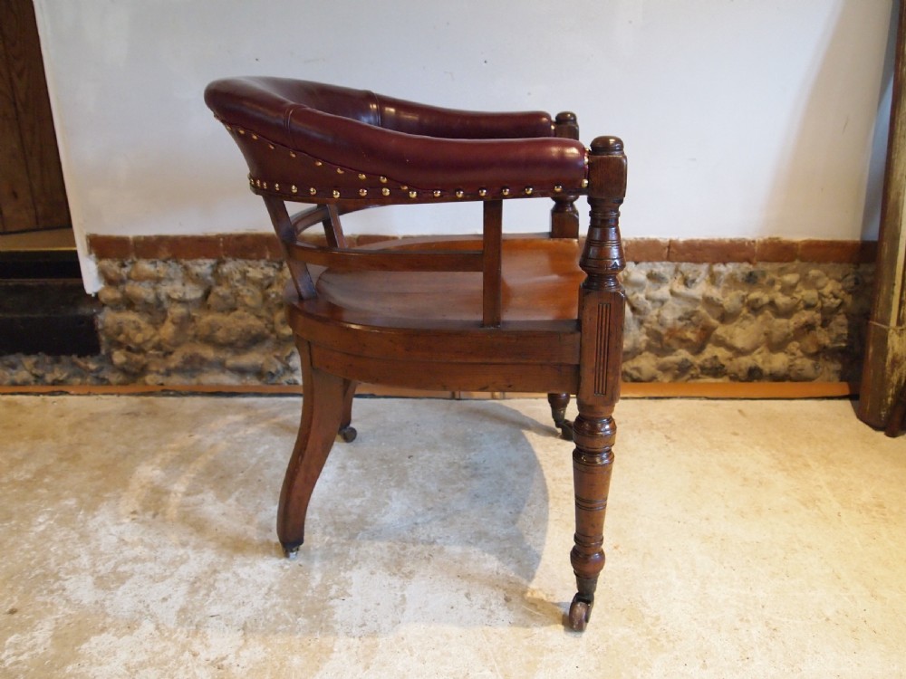 Chair rare Heal & Son Victorian Walnut Desk chair Heals c1880 View IX