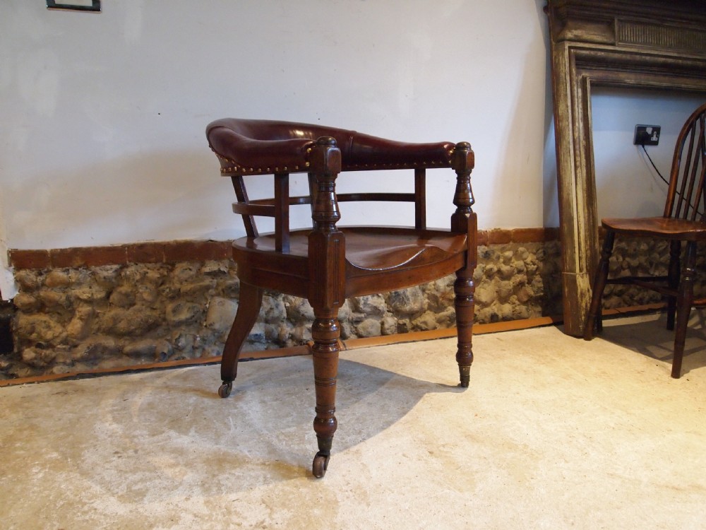 Chair rare Heal & Son Victorian Walnut Desk chair Heals c1880 View XII