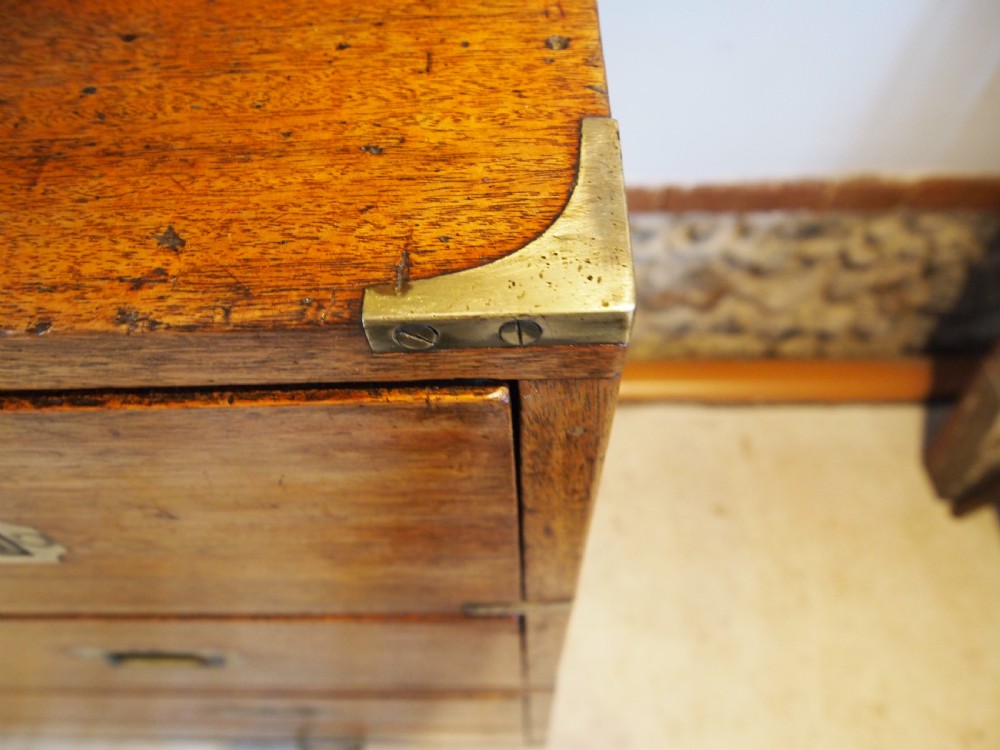 Chest of drawers Military campaign compact size Mahogany c1840  View IV