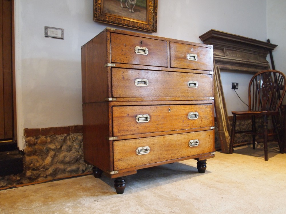 Chest of drawers Military campaign compact size Mahogany c1840  View VIII