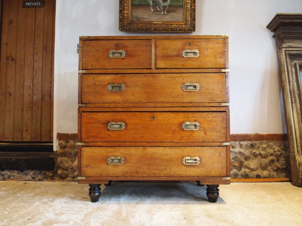 Chest of drawers Military campaign compact size Mahogany c1840  View IX