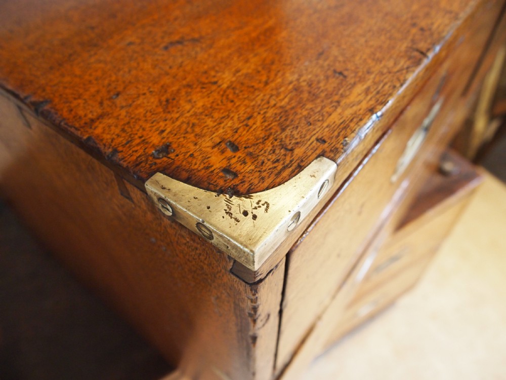 Chest of drawers Military campaign compact size Mahogany c1840  View XI