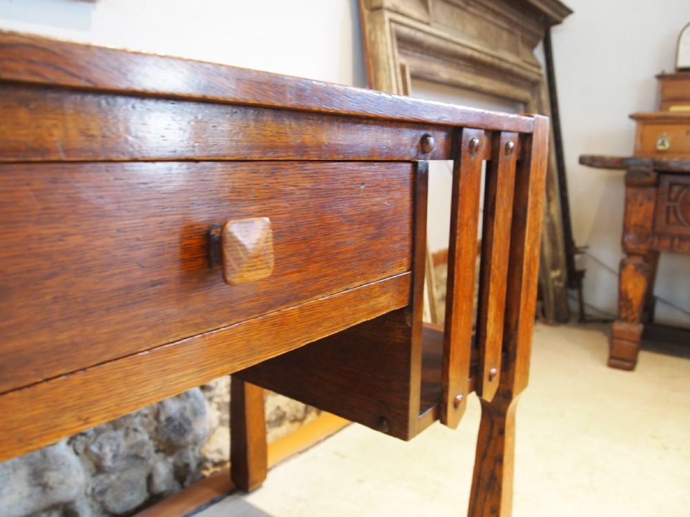 Desk Rare Arts and Crafts Gustav Stickley Oak c1900 View IV