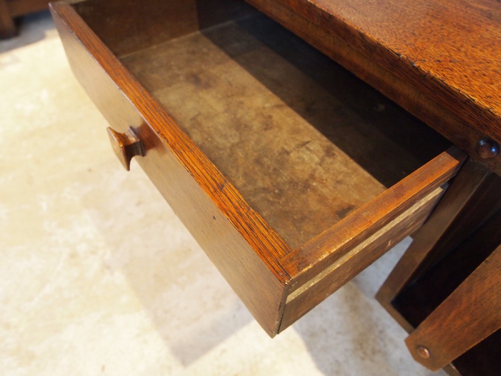 Desk Rare Arts and Crafts Gustav Stickley Oak c1900 View IX