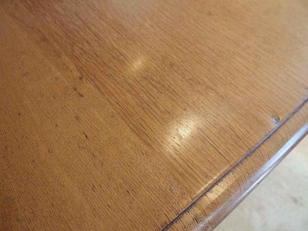 Table Oak refectory dining Edwardian farmhouse c1900 View V