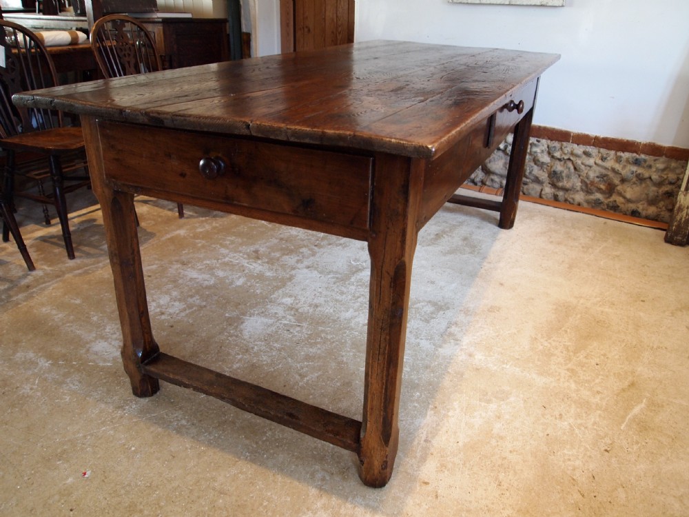 Table stunning French Chestnut refectory dining table c1800 View IV