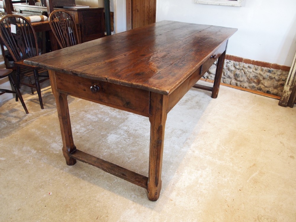 Table stunning French Chestnut refectory dining table c1800 View XI
