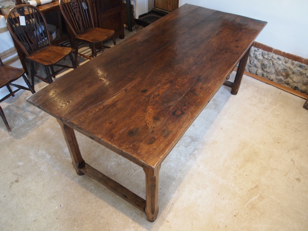 Table stunning French Chestnut refectory dining table c1800 View XII
