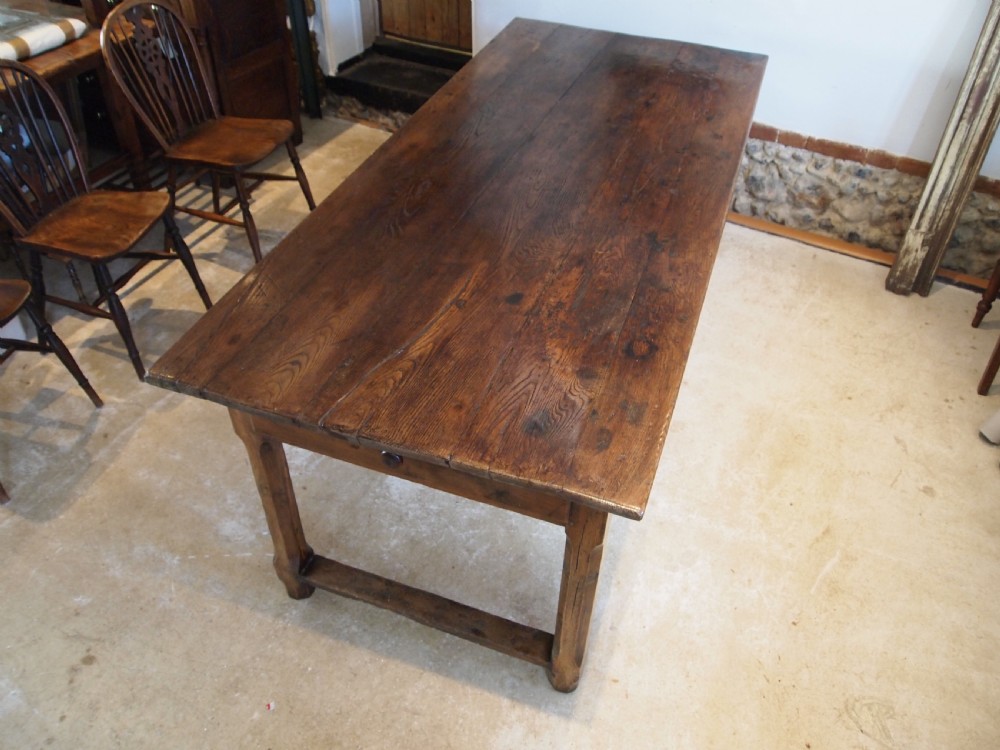 Table stunning French Chestnut refectory dining table c1800 View XIV