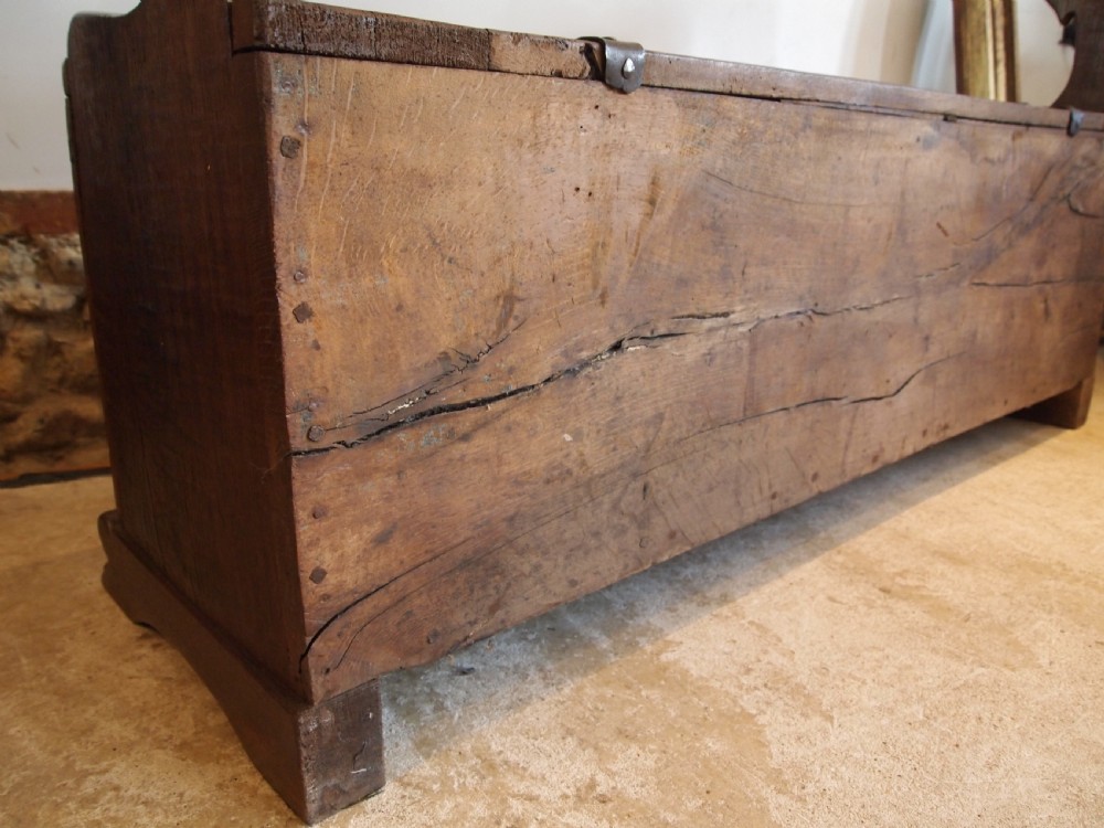Bench box settle outstanding French Oak c1720 View VI