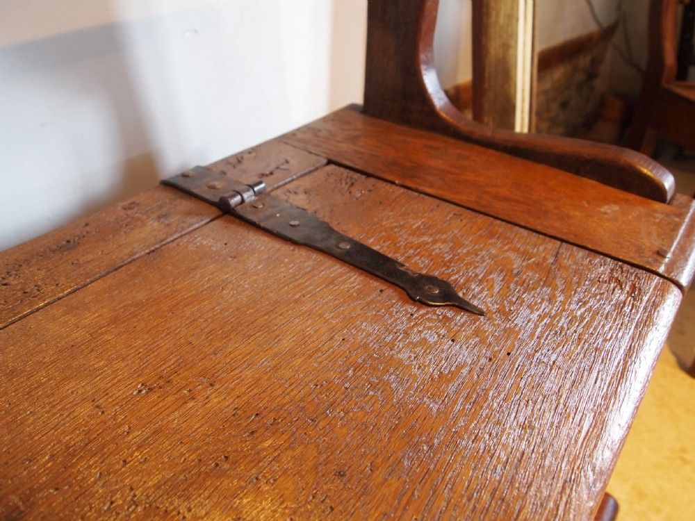 Bench box settle outstanding French Oak c1720 View IX