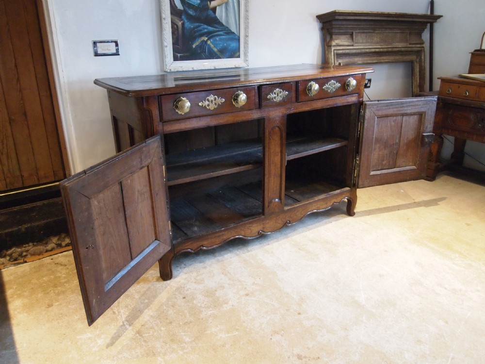 Dresser sideboard stunning French Oak c1740 View VII