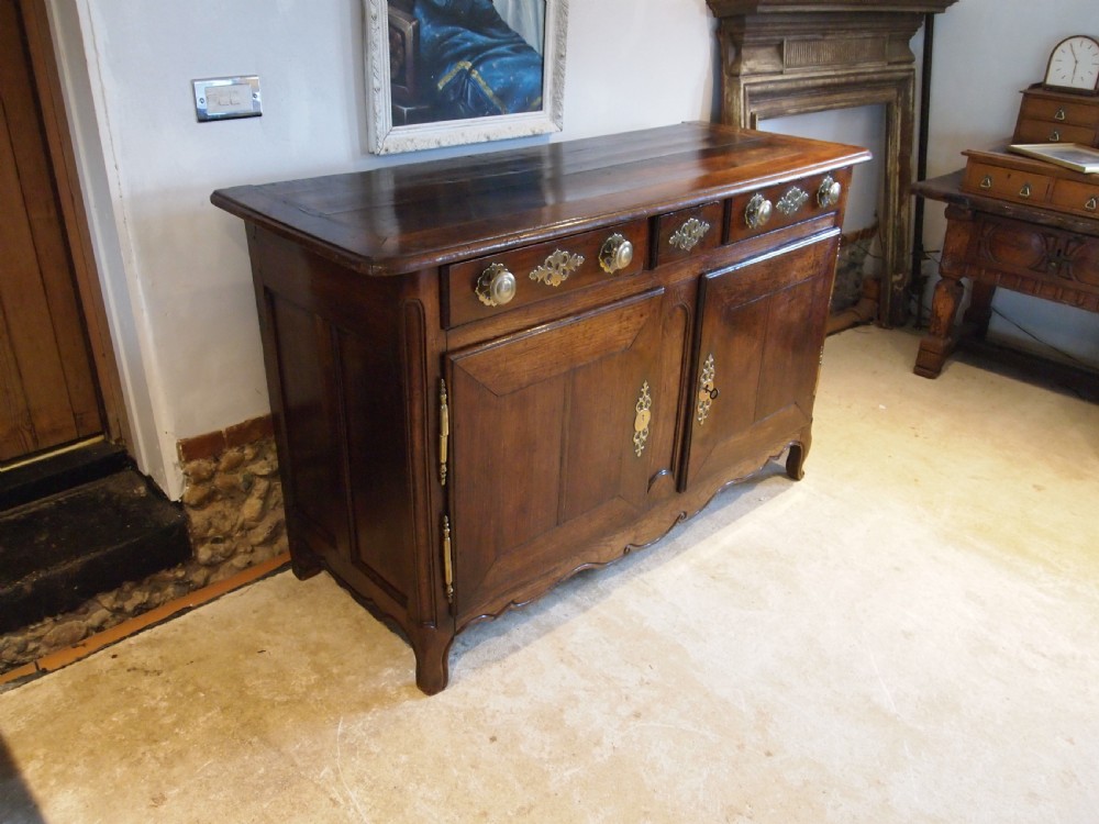 Dresser sideboard stunning French Oak c1740 View XI
