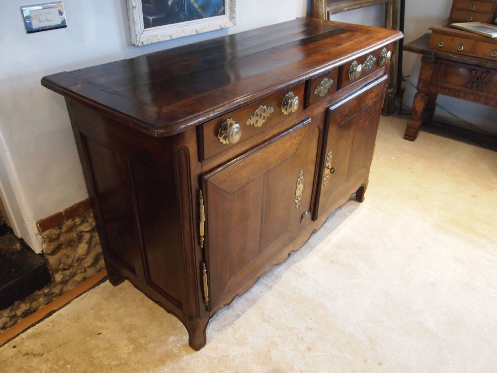 Dresser sideboard stunning French Oak c1740 View XIV