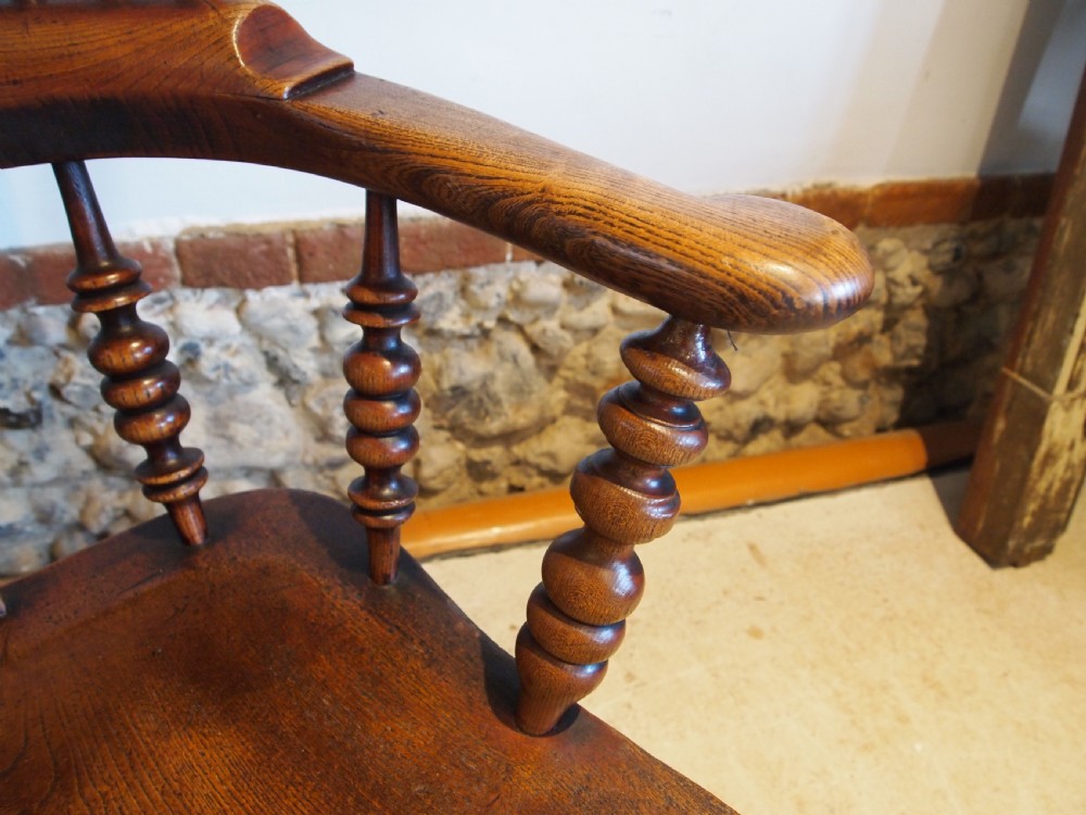 Chair Windsor Grandfather chair Victorian Ash Elm c1840 View VII
