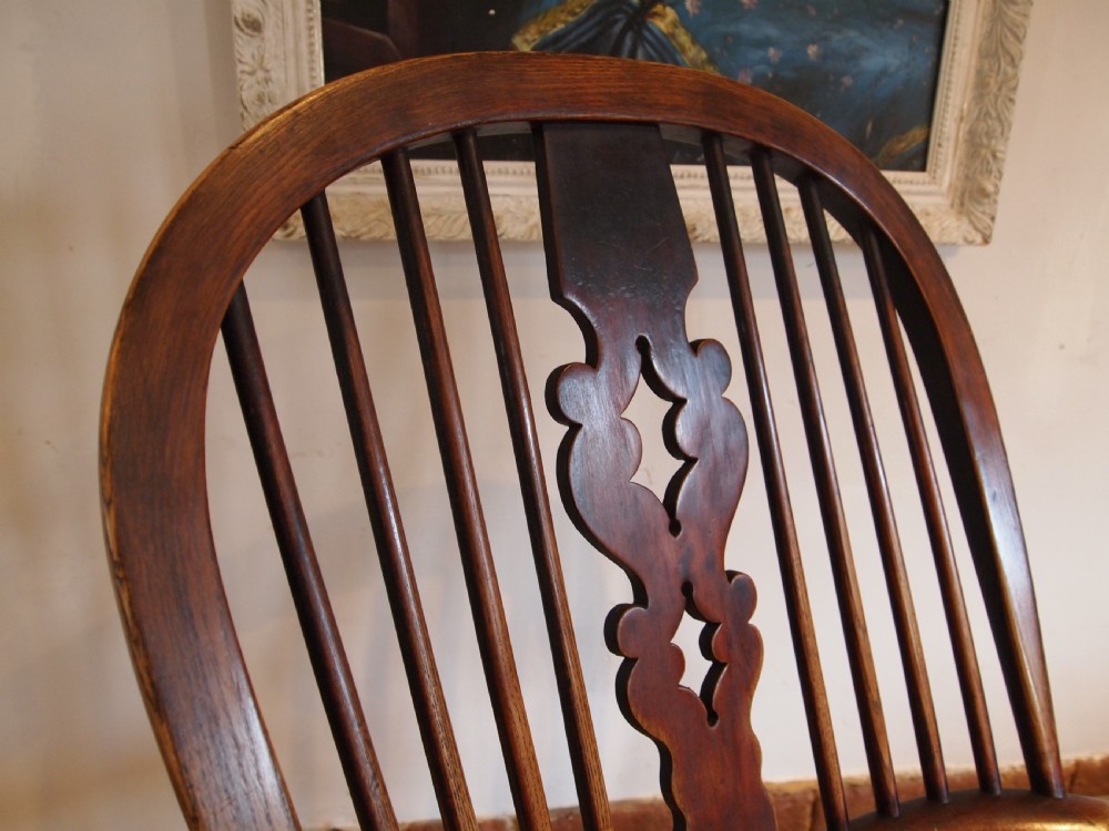 Chair Windsor Grandfather chair Victorian Ash Elm c1840 View VIII