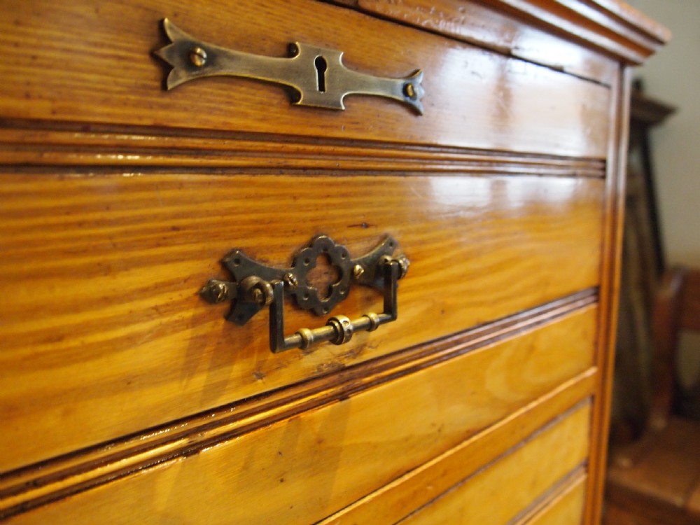 Chest of drawers Arts and Crafts solid Ash c1880 View VI