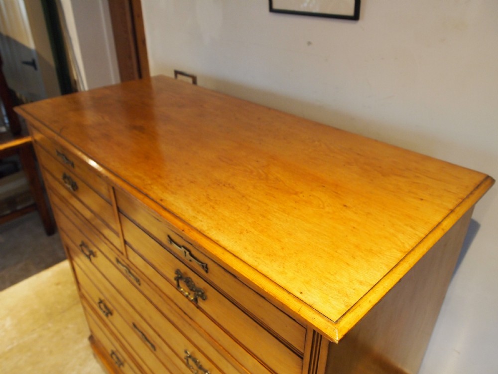 Chest of drawers Arts and Crafts solid Ash c1880 View VIII