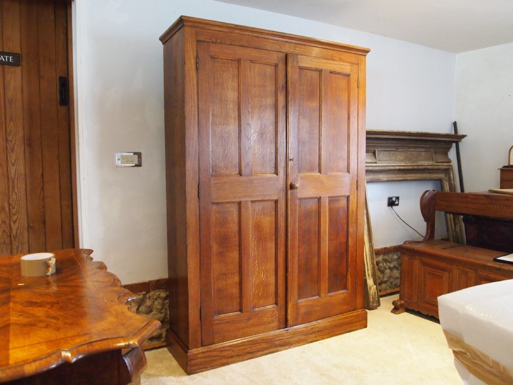 Cupboard pantry hall Edwardian English Oak c1910