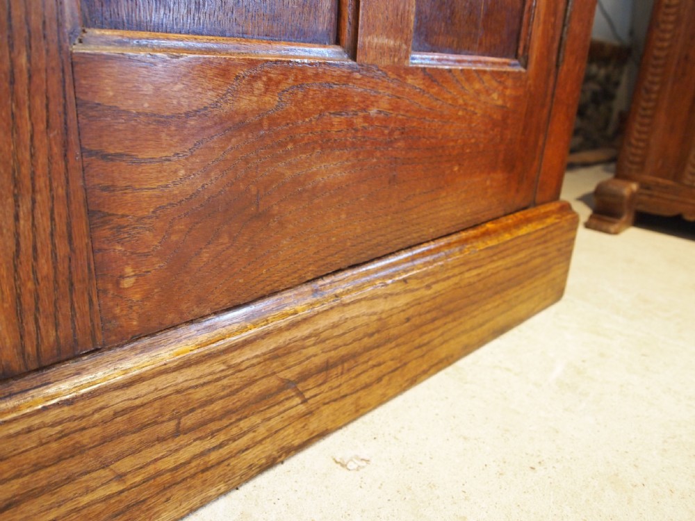 Cupboard pantry hall Edwardian English Oak c1910 View V