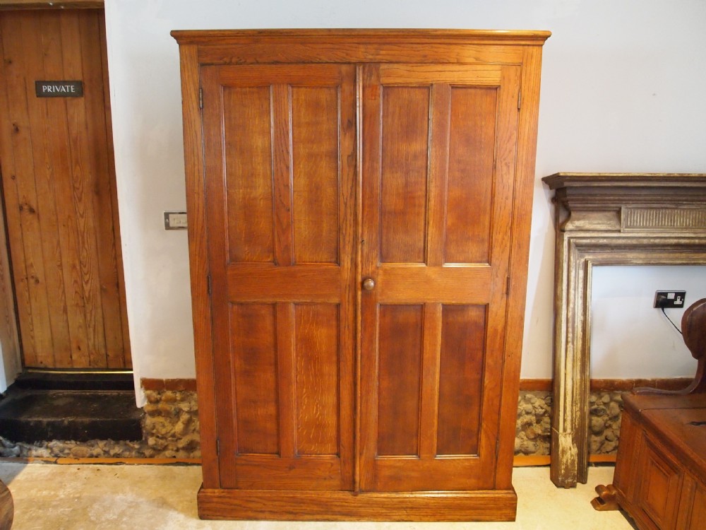 Cupboard pantry hall Edwardian English Oak c1910 View VII