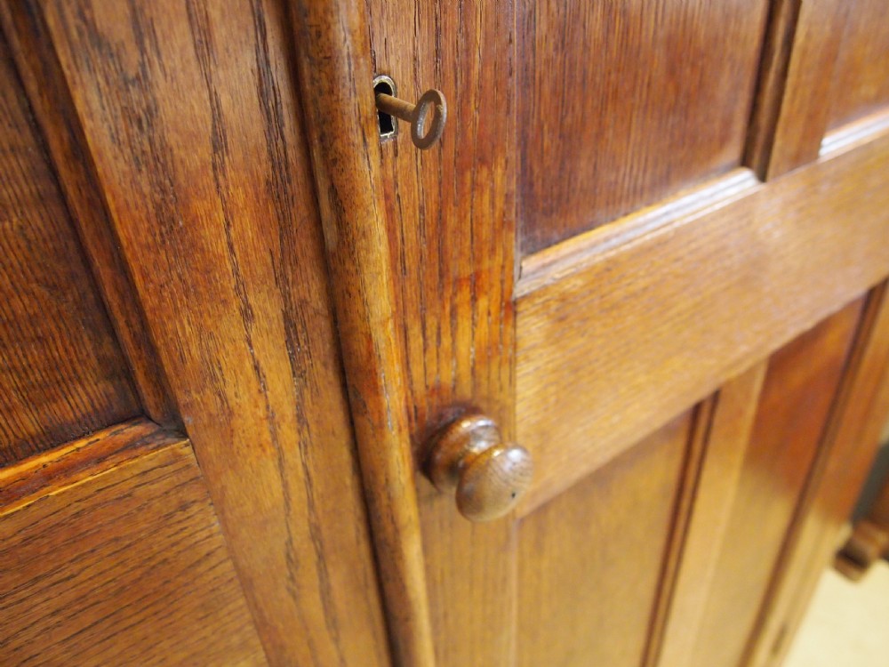 Cupboard pantry hall Edwardian English Oak c1910 View VIII