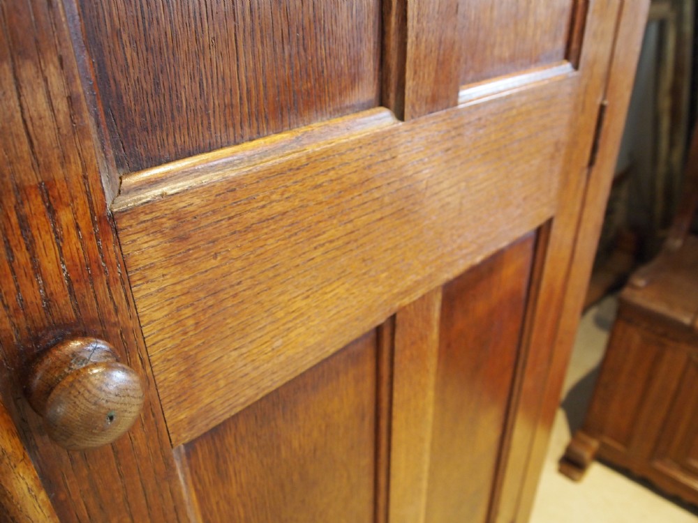 Cupboard pantry hall Edwardian English Oak c1910 View IX