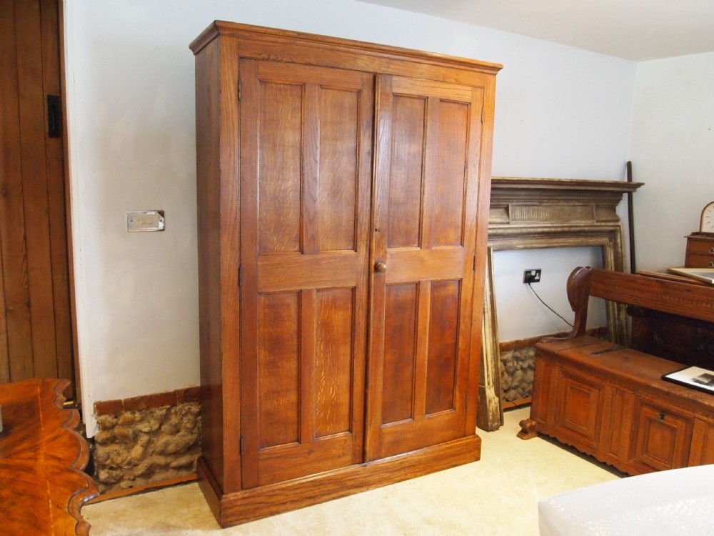 Cupboard pantry hall Edwardian English Oak c1910 View XI