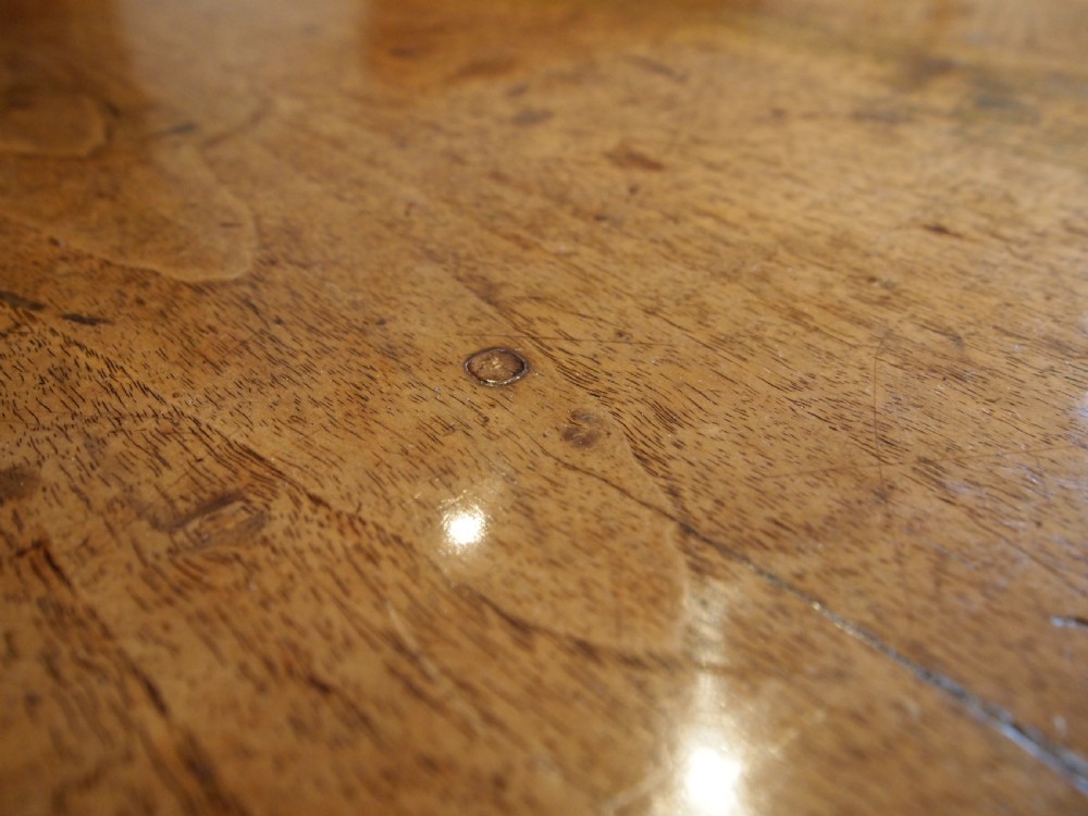 Table rare English Walnut country refectory dining table c1820 View V