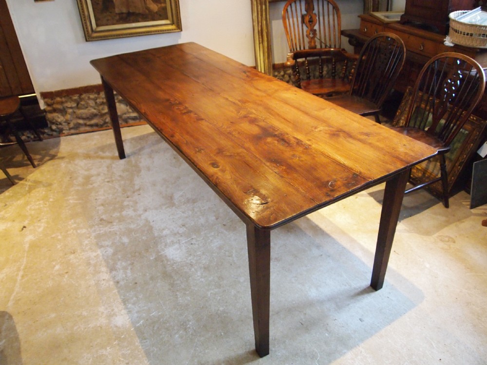 Table stunning refectory dining farmhouse Elm Victorian c1840 View V