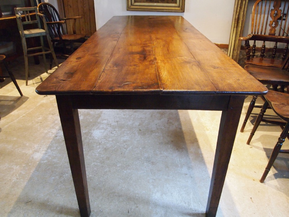 Table stunning refectory dining farmhouse Elm Victorian c1840 View VII