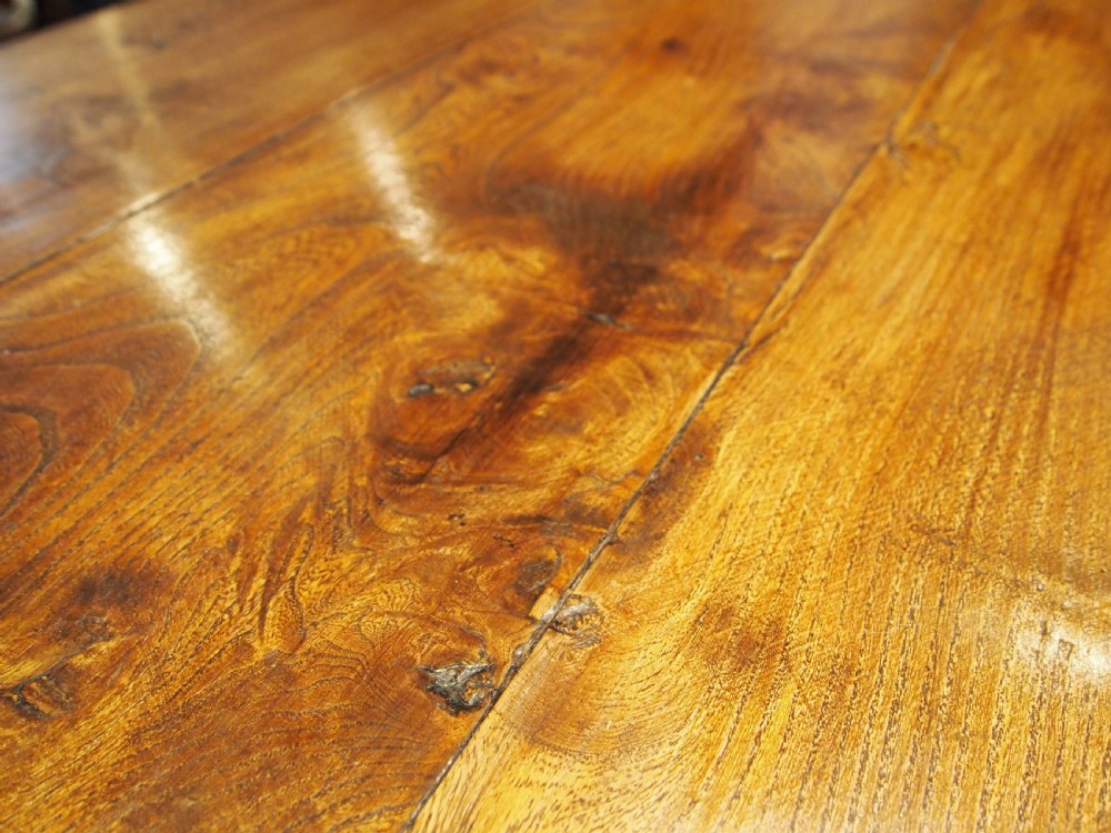 Table stunning refectory dining farmhouse Elm Victorian c1840 View VIII