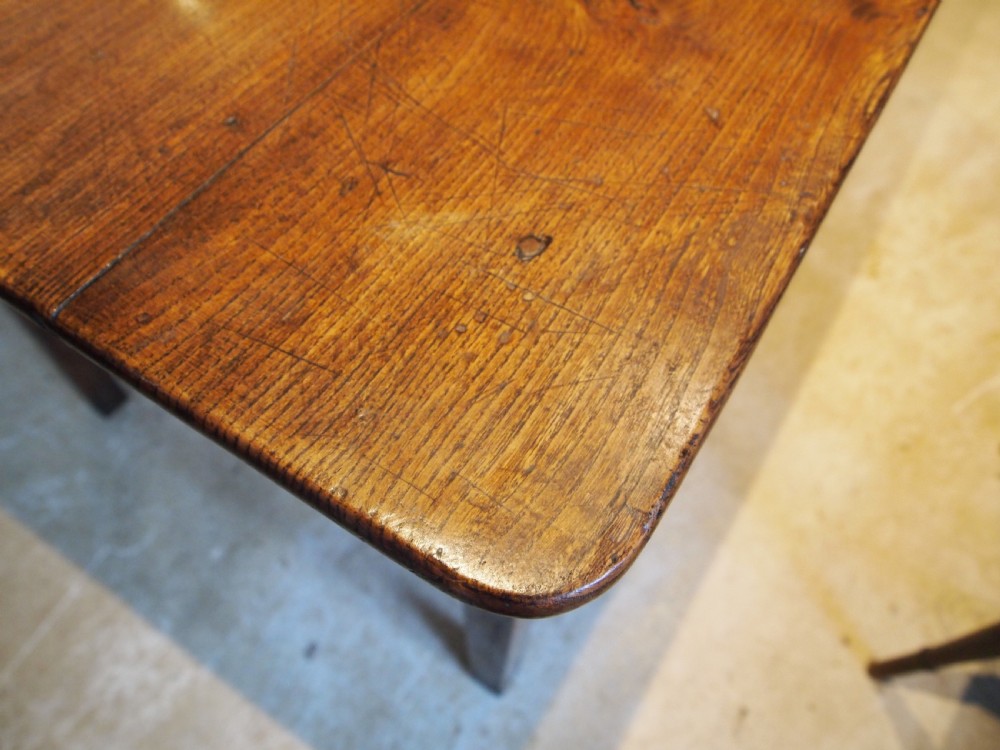 Table stunning refectory dining farmhouse Elm Victorian c1840 View XIII