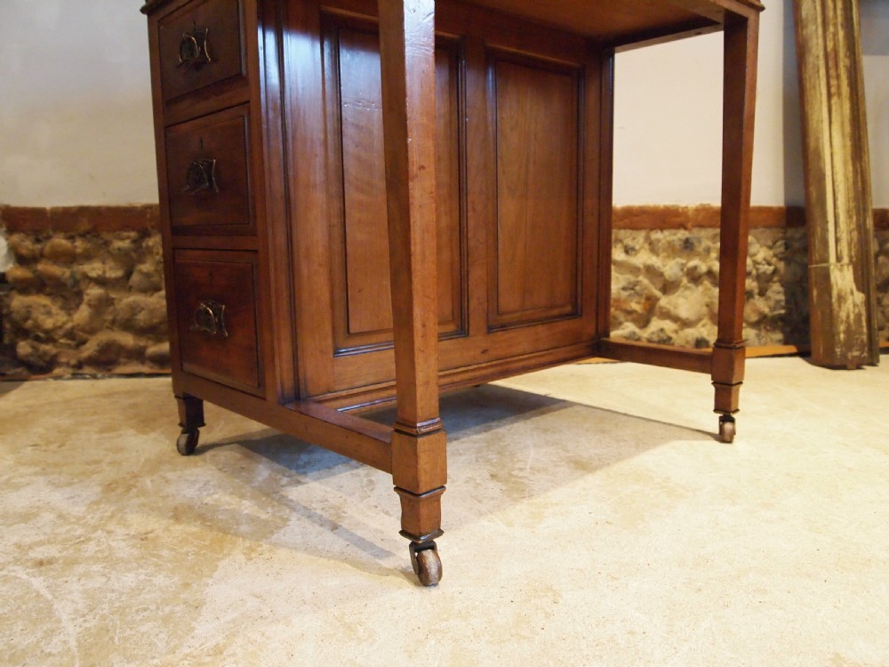 Desk V Rare Arts and Crafts Walnut Davenport c1880 View X