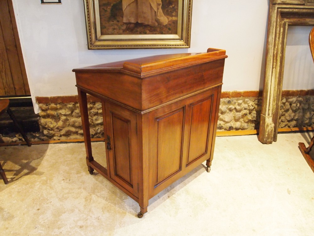 Desk V Rare Arts and Crafts Walnut Davenport c1880 View XVI