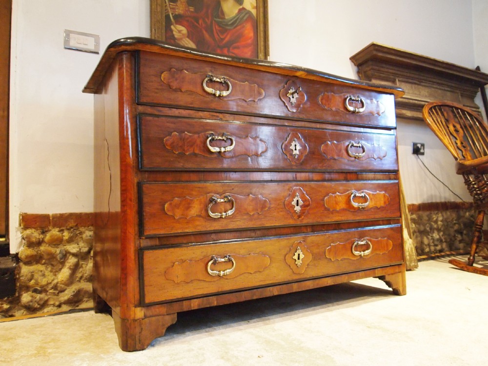 Chest of drawers fine French Walnut commode Louis XVII c1795 View X