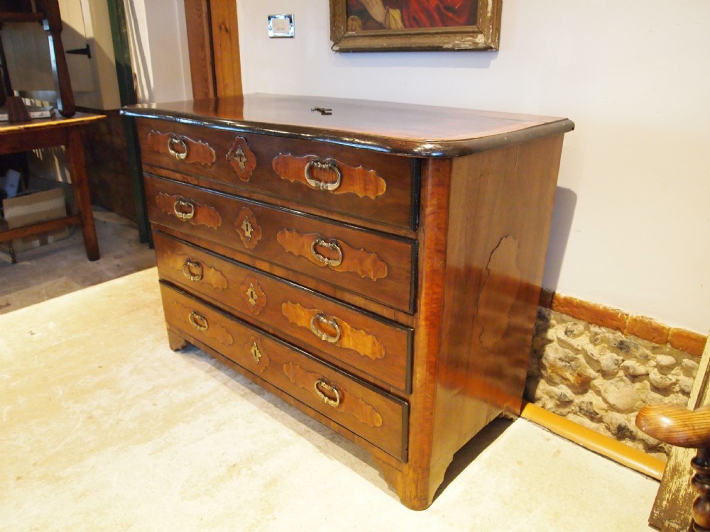 Chest of drawers fine French Walnut commode Louis XVII c1795 View XV