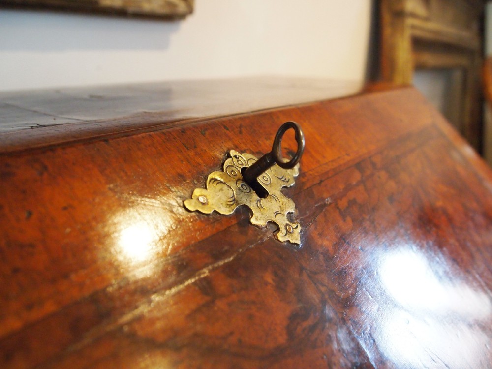Bureau desk Small outstanding George II Walnut c1740 View XX