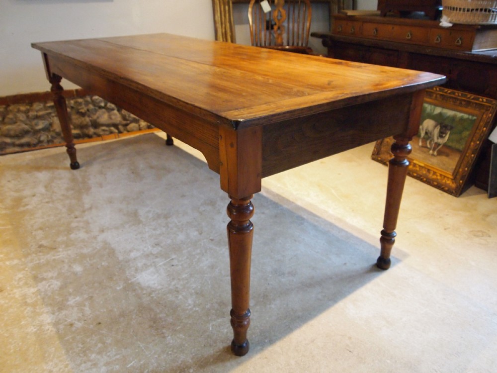 Table stunning Elm refectory farmhouse extending dining c1860 View II
