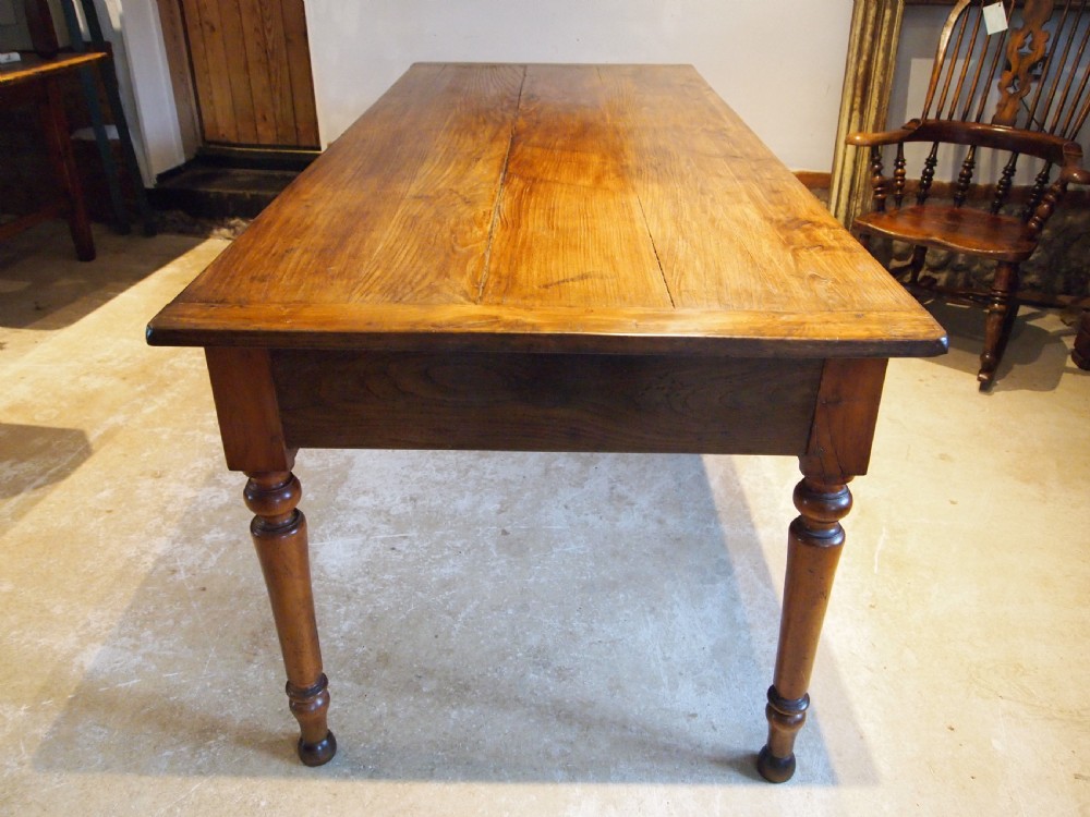 Table stunning Elm refectory farmhouse extending dining c1860 View IV