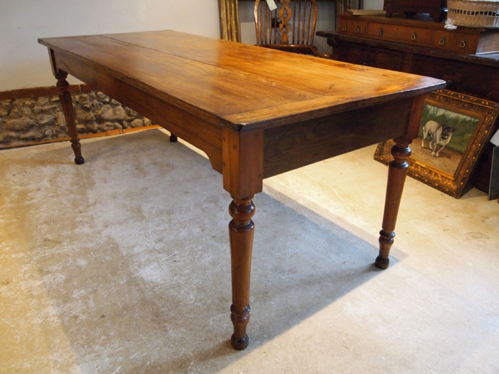 Table stunning Elm refectory farmhouse extending dining c1860 View XII